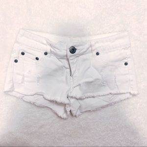 Blue Asphalt White Jean Shorts
